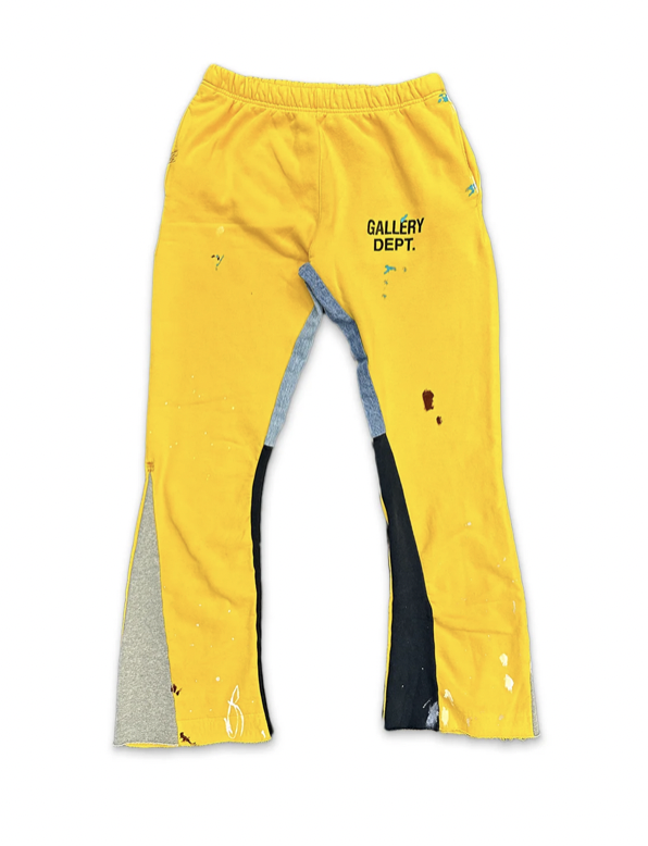 Gallery Dept. Logo Flare Sweatpants (Yellow)