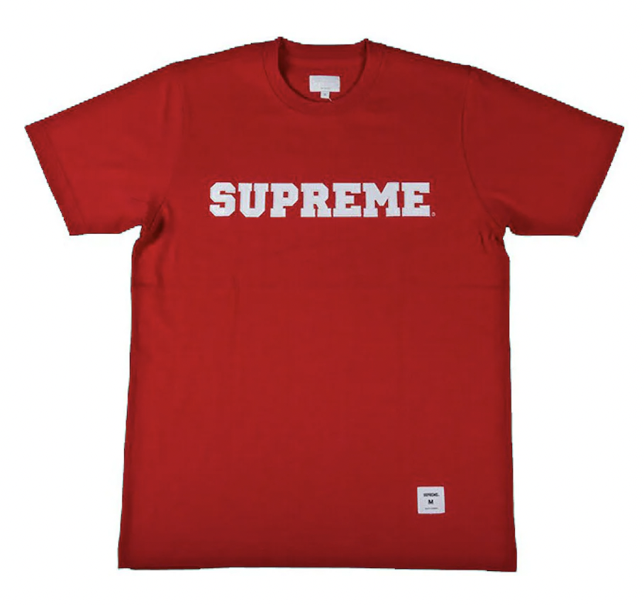 Supreme collegiate hot sale logo tee